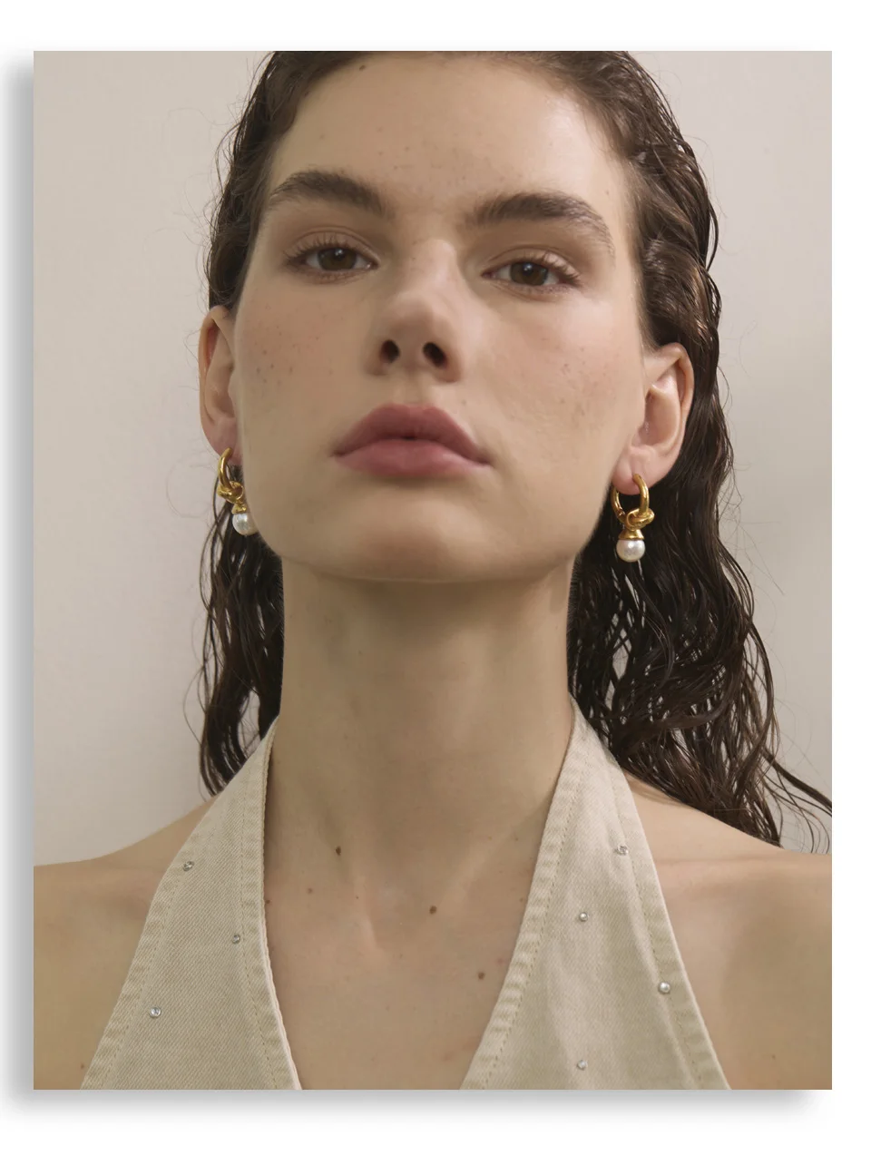 The Connection Pearl Hoops