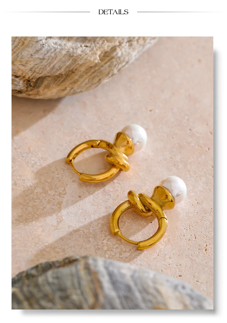 The Connection Pearl Hoops