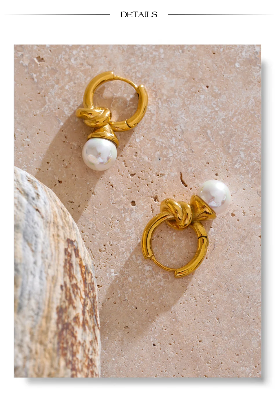 The Connection Pearl Hoops