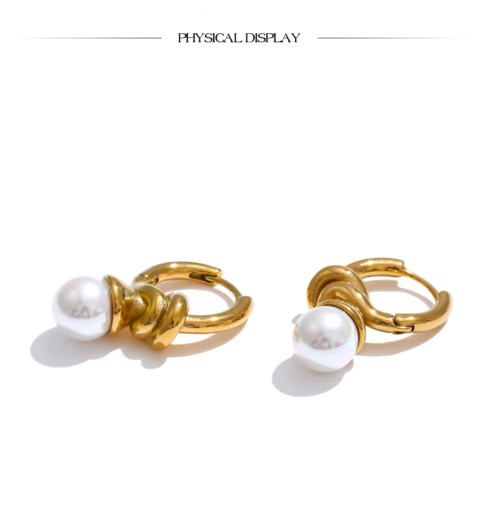 The Connection Pearl Hoops