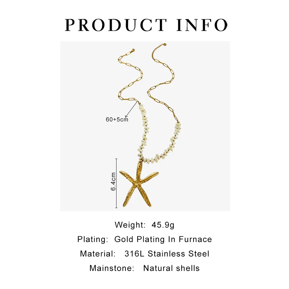 Ocean Glow Starfish Pendant Necklace