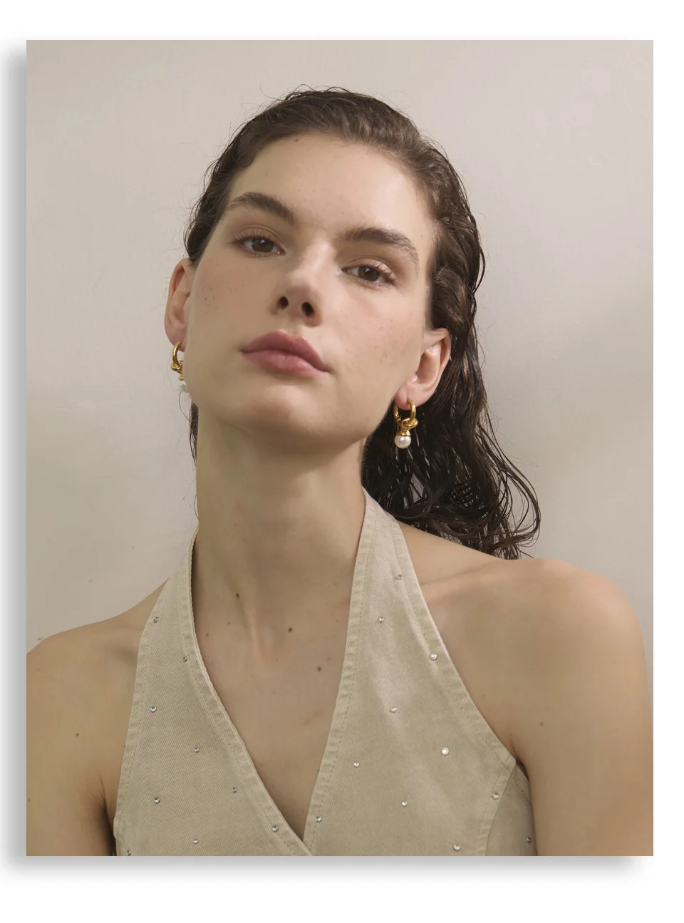The Connection Pearl Hoops