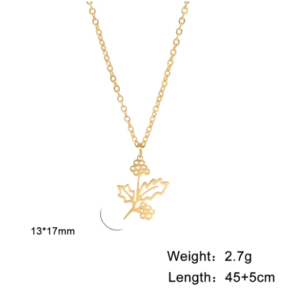 Birth Flower Necklace