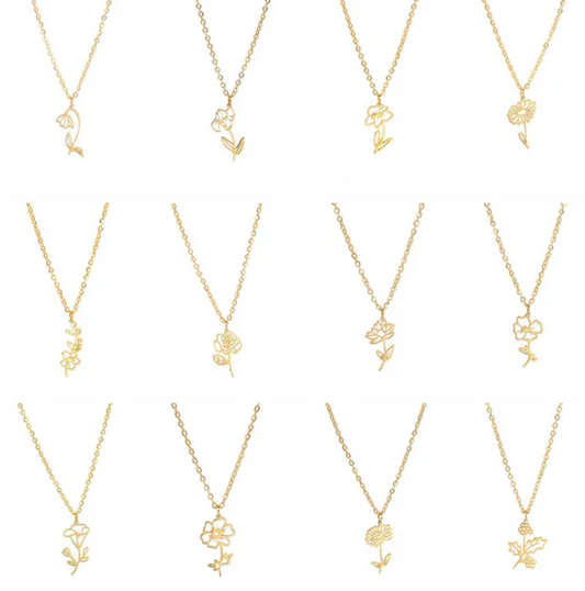 Birth Flower Necklace