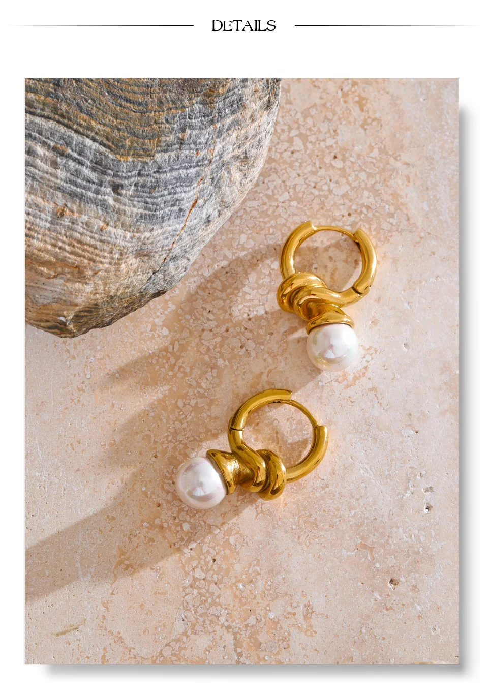 The Connection Pearl Hoops