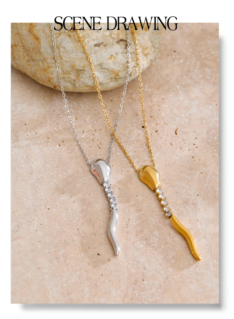 The Seraphina Serpent Pendant