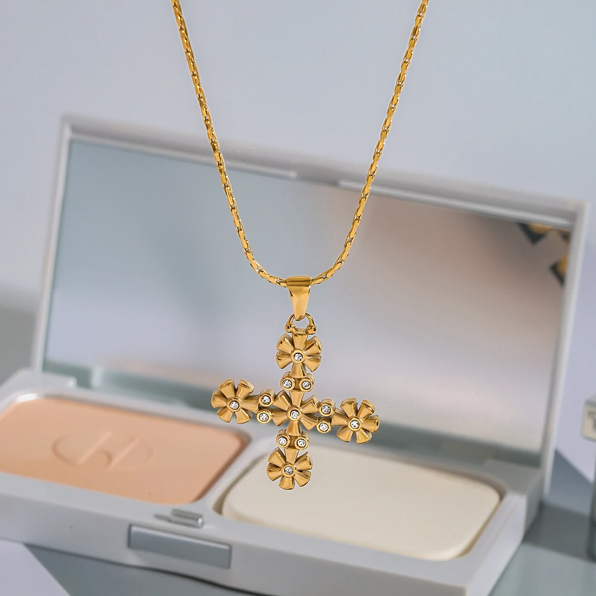 The Eden Bloom Cross Necklace