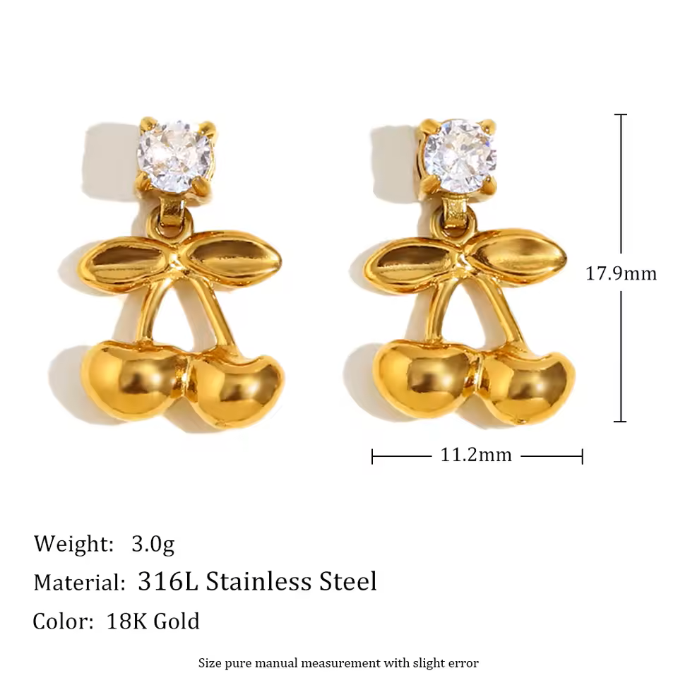 The Sweet Bliss Cherry Studs