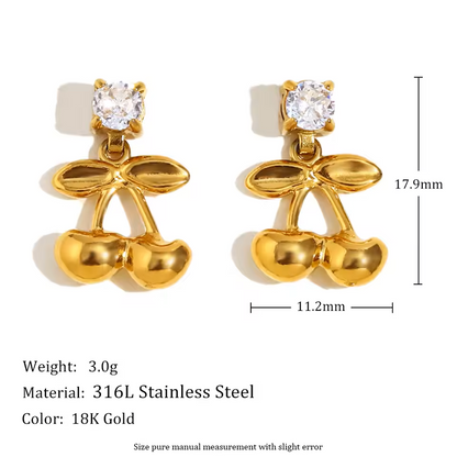 The Sweet Bliss Cherry Studs