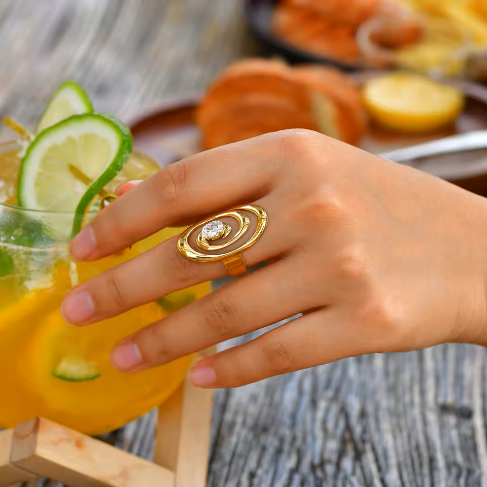 The Freeform Solitaire Ring Collection