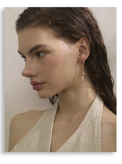 The Knotted Cascade Earrings