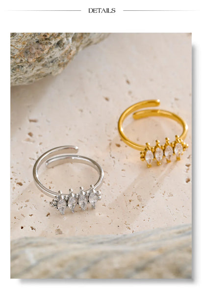 Beroia Cubic Zirconia Ring