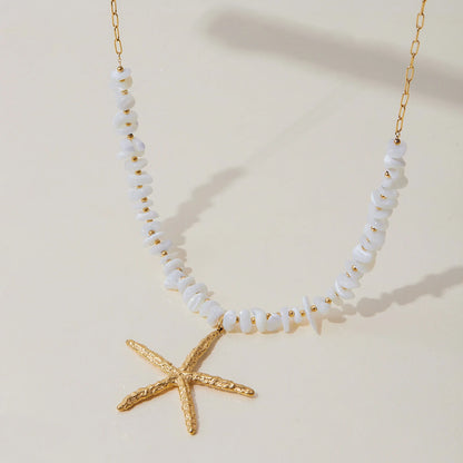 Ocean Glow Starfish Pendant Necklace