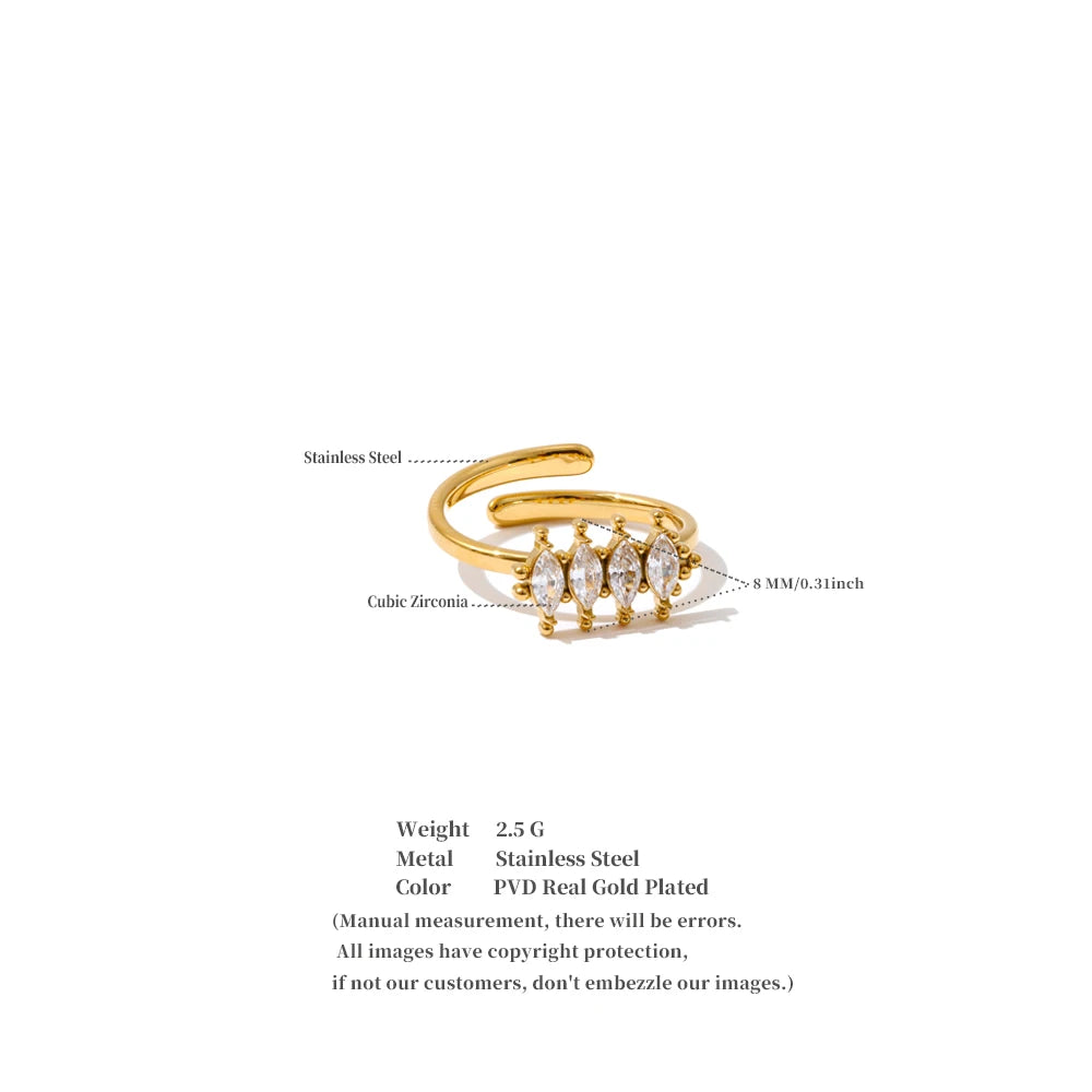 Beroia Cubic Zirconia Ring