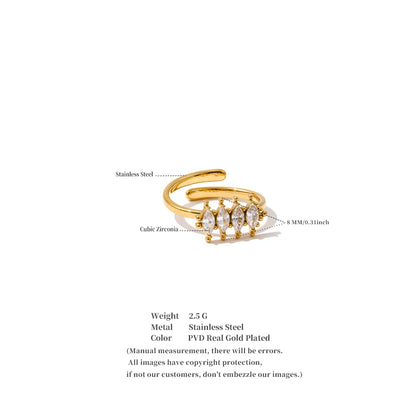 Beroia Cubic Zirconia Ring