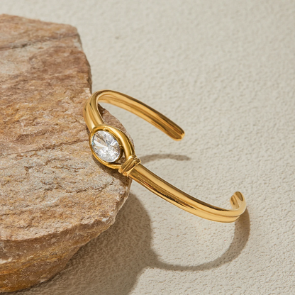 The Meridian Crystal Cuff