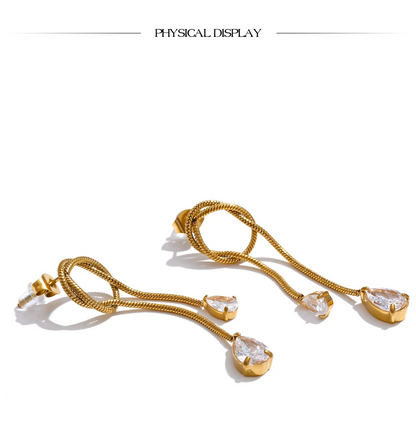 The Knotted Cascade Earrings