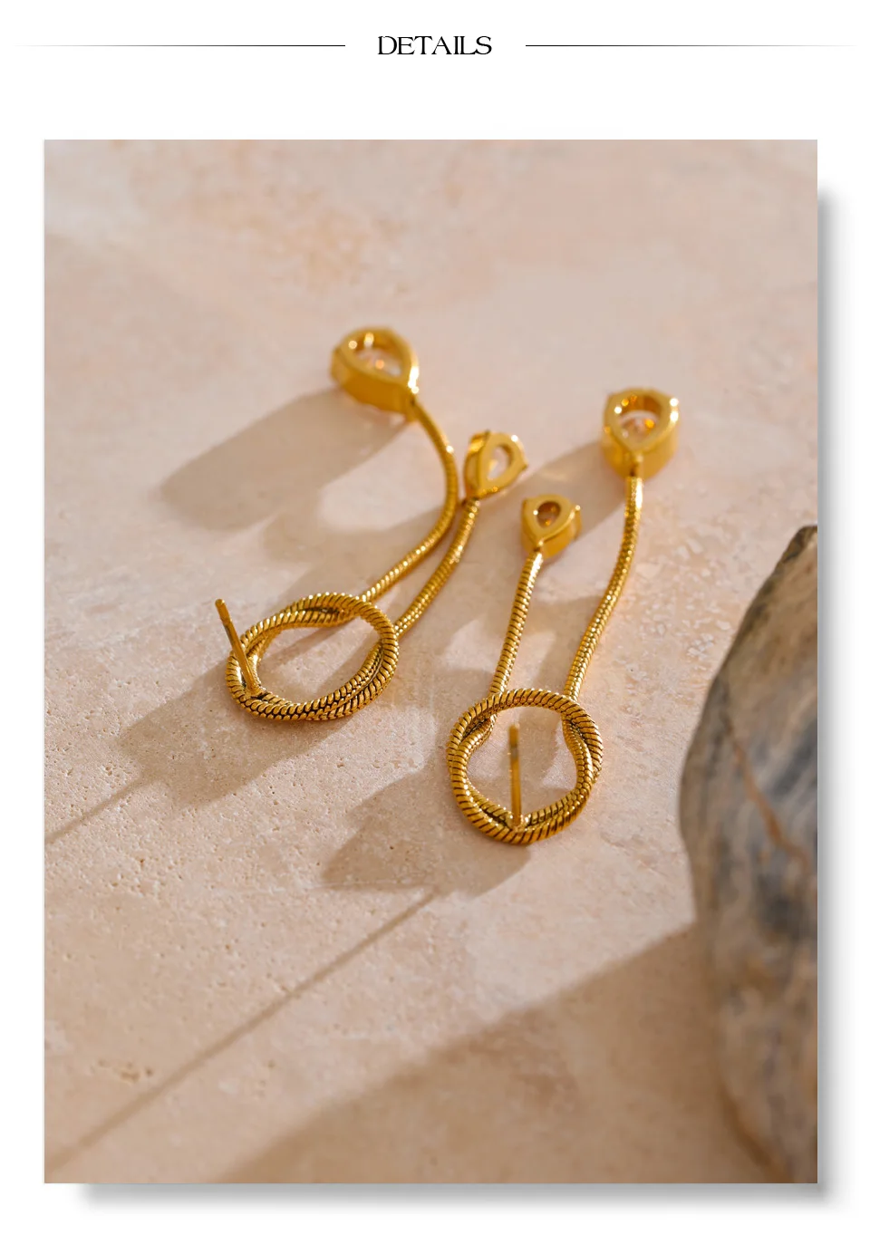 The Knotted Cascade Earrings