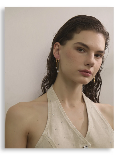 The Knotted Cascade Earrings