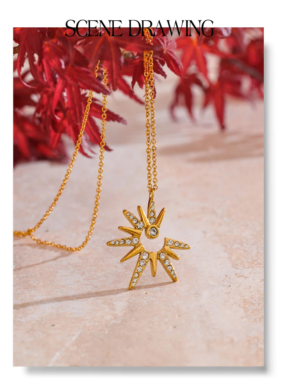 Indira Sun Pendant Necklace