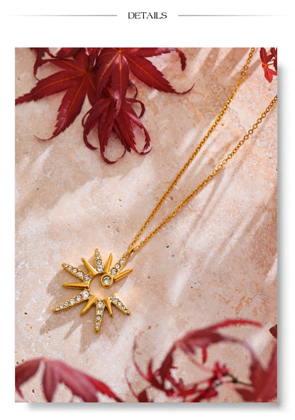 Indira Sun Pendant Necklace