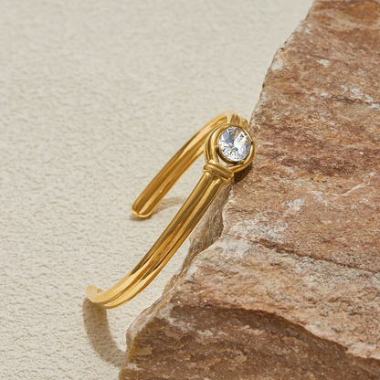 The Meridian Crystal Cuff
