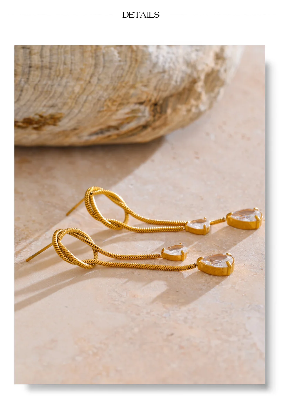 The Knotted Cascade Earrings