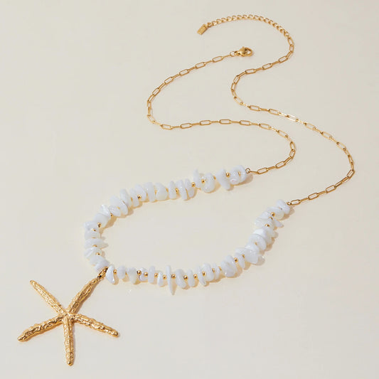 Ocean Glow Starfish Pendant Necklace