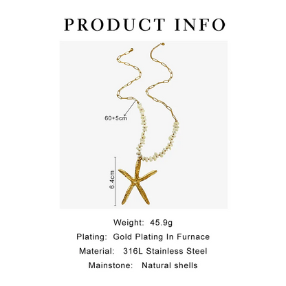 Ocean Glow Starfish Pendant Necklace