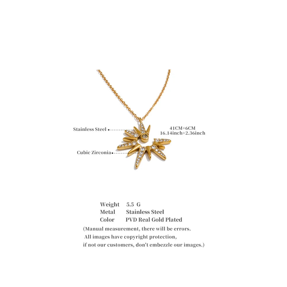 Indira Sun Pendant Necklace