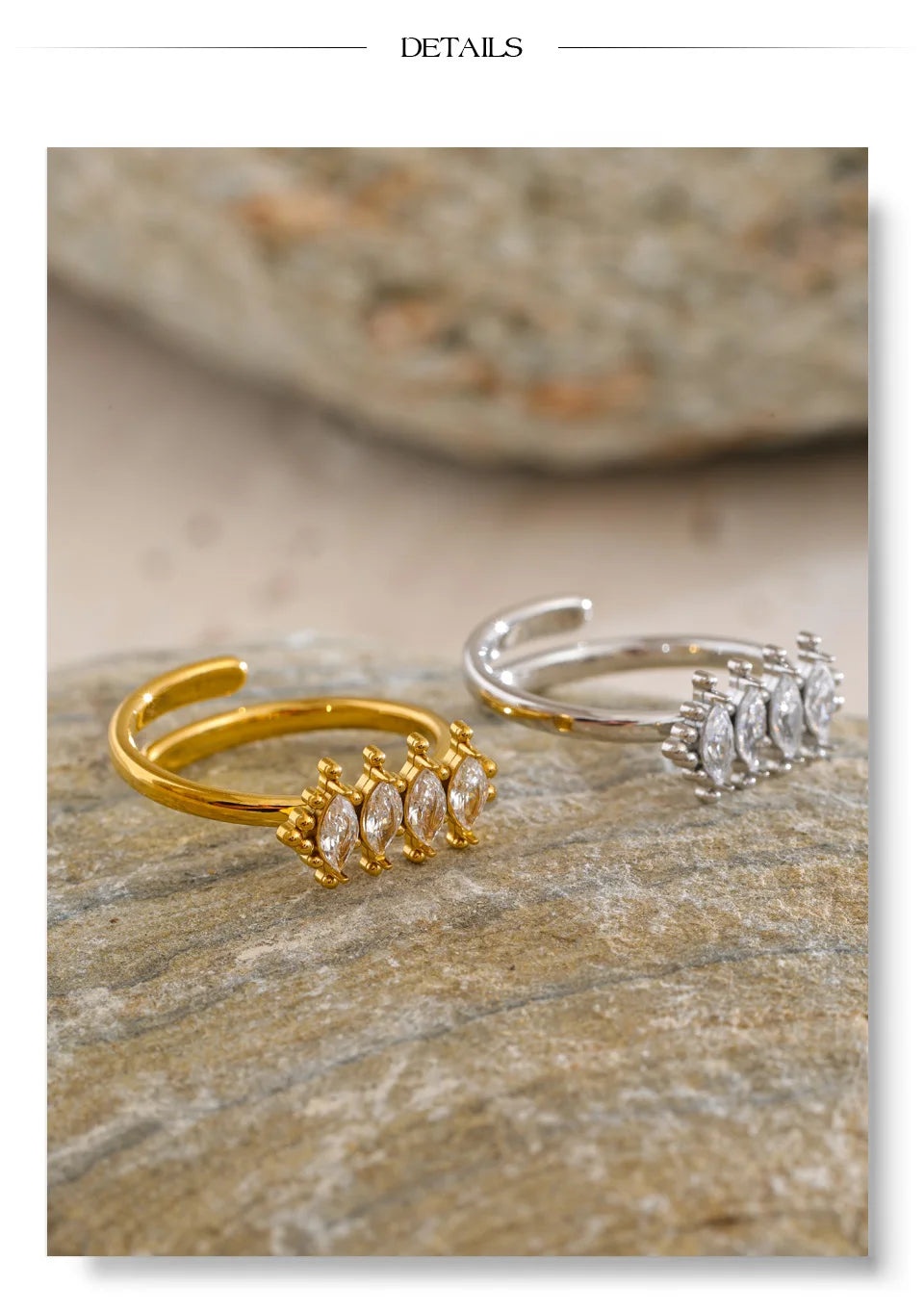 Beroia Cubic Zirconia Ring