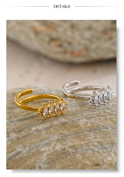 Beroia Cubic Zirconia Ring