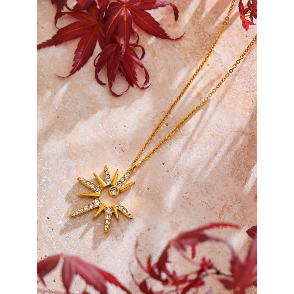 Indira Sun Pendant Necklace
