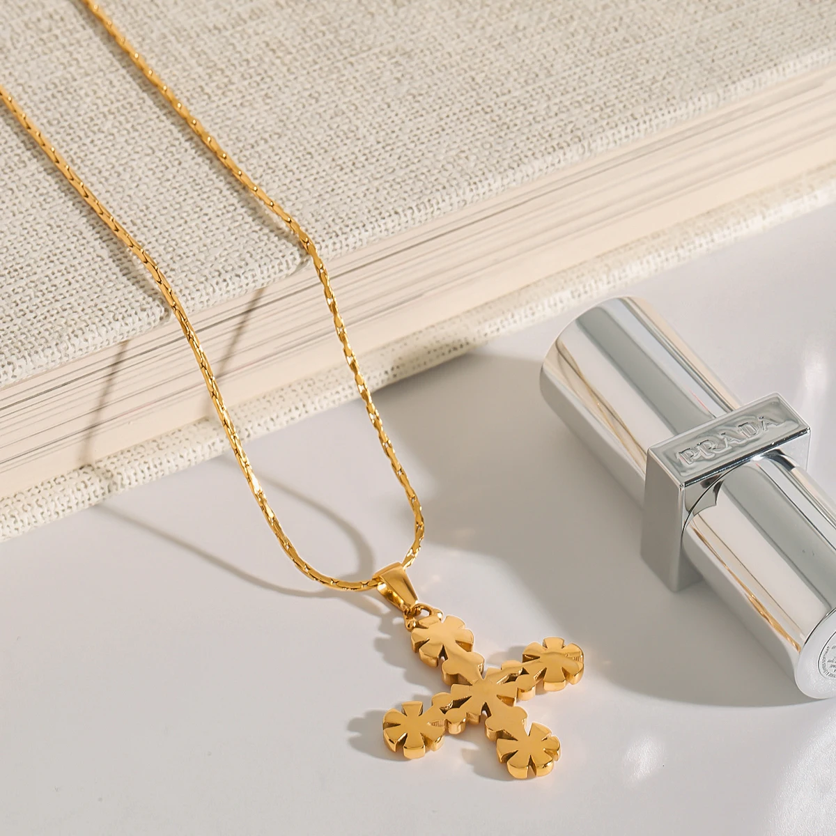 The Eden Bloom Cross Necklace