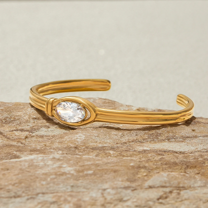 The Meridian Crystal Cuff