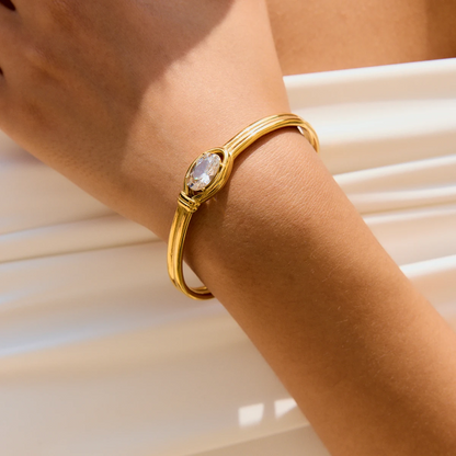 The Meridian Crystal Cuff