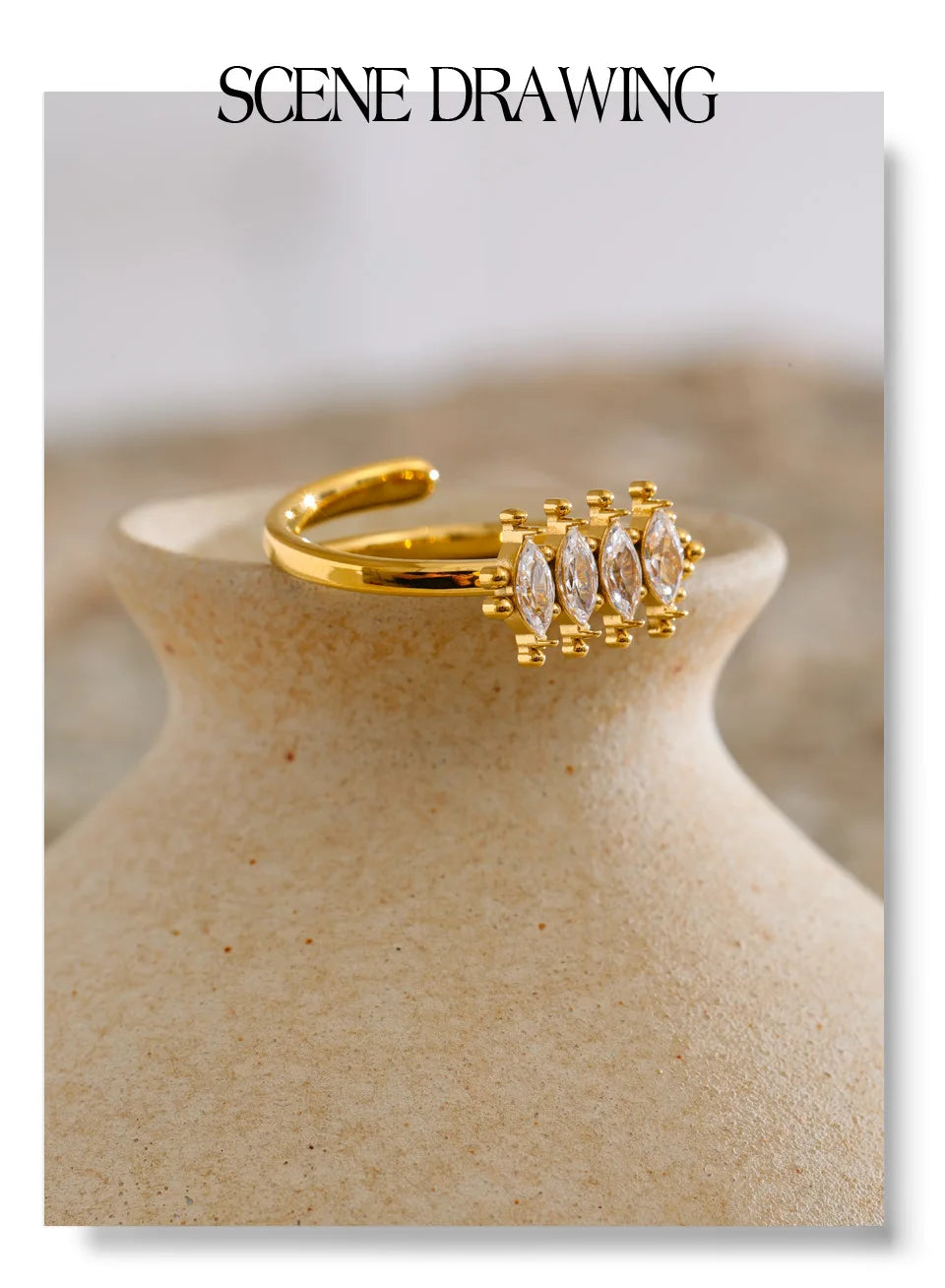 Beroia Cubic Zirconia Ring