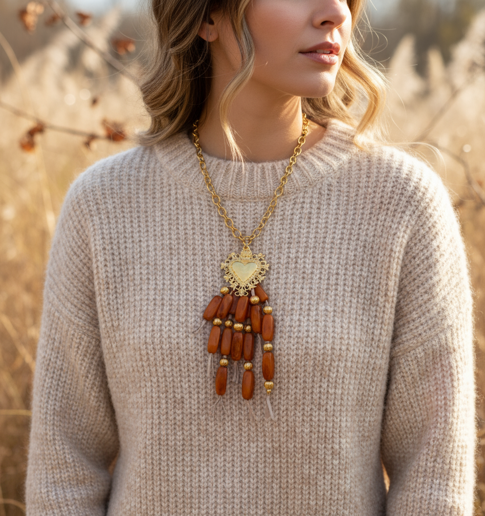 The Corazon Tassel Necklace