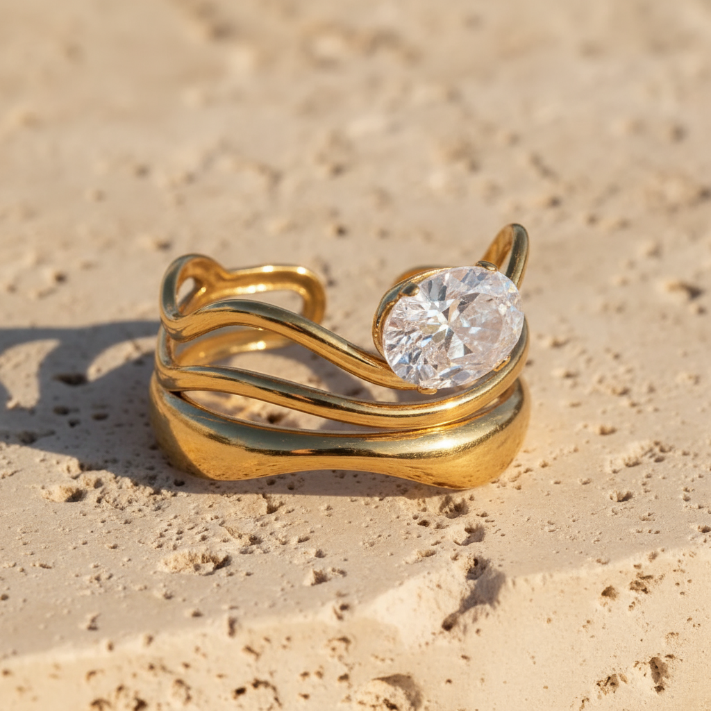 The Freeform Solitaire Ring Collection