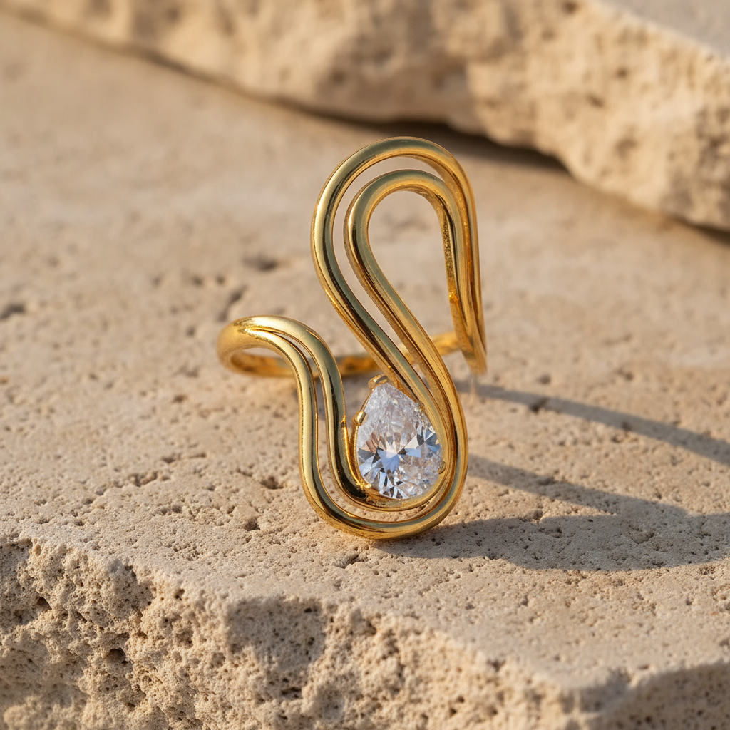 The Freeform Solitaire Ring Collection