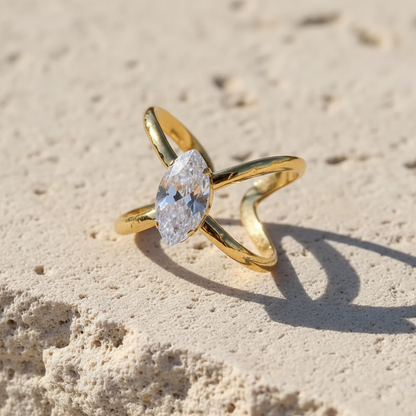 The Freeform Solitaire Ring Collection