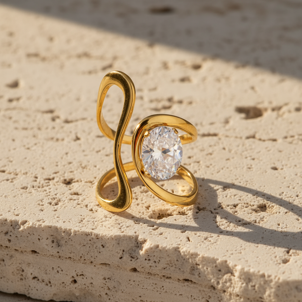 The Freeform Solitaire Ring Collection