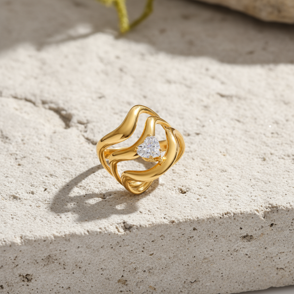 The Freeform Solitaire Ring Collection