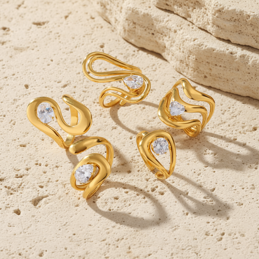 The Freeform Solitaire Ring Collection